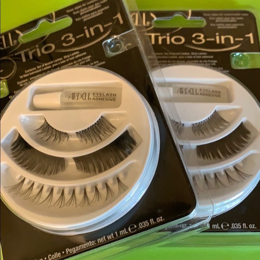 Set of two Ardell Trio 3-in-1 Black False Lashes